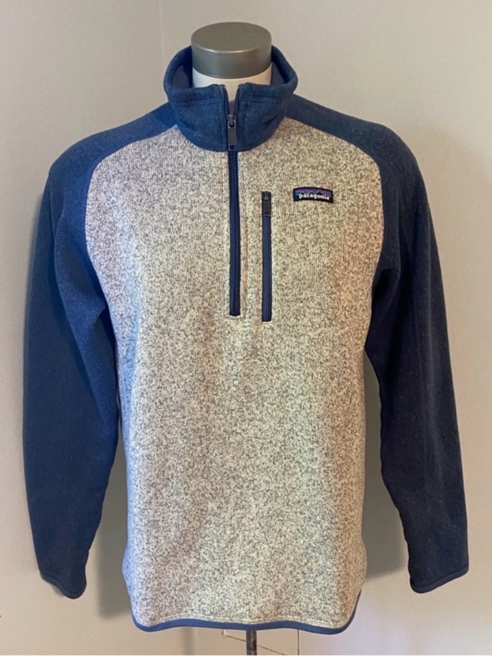 Men’s Patagonia Better Sweater - Navy/Gray, Medium EUC